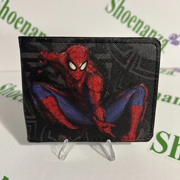 Buckle-Down Bi-Fold Wallet Marvel Spider-Man Jumping Swinging ID Card Holder - Picture 1 of 5